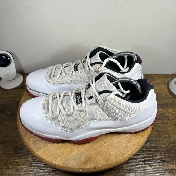 Nike Air Jordan Retro 11‎ Low Cherry White Shoe Men's Size 13 528895-101